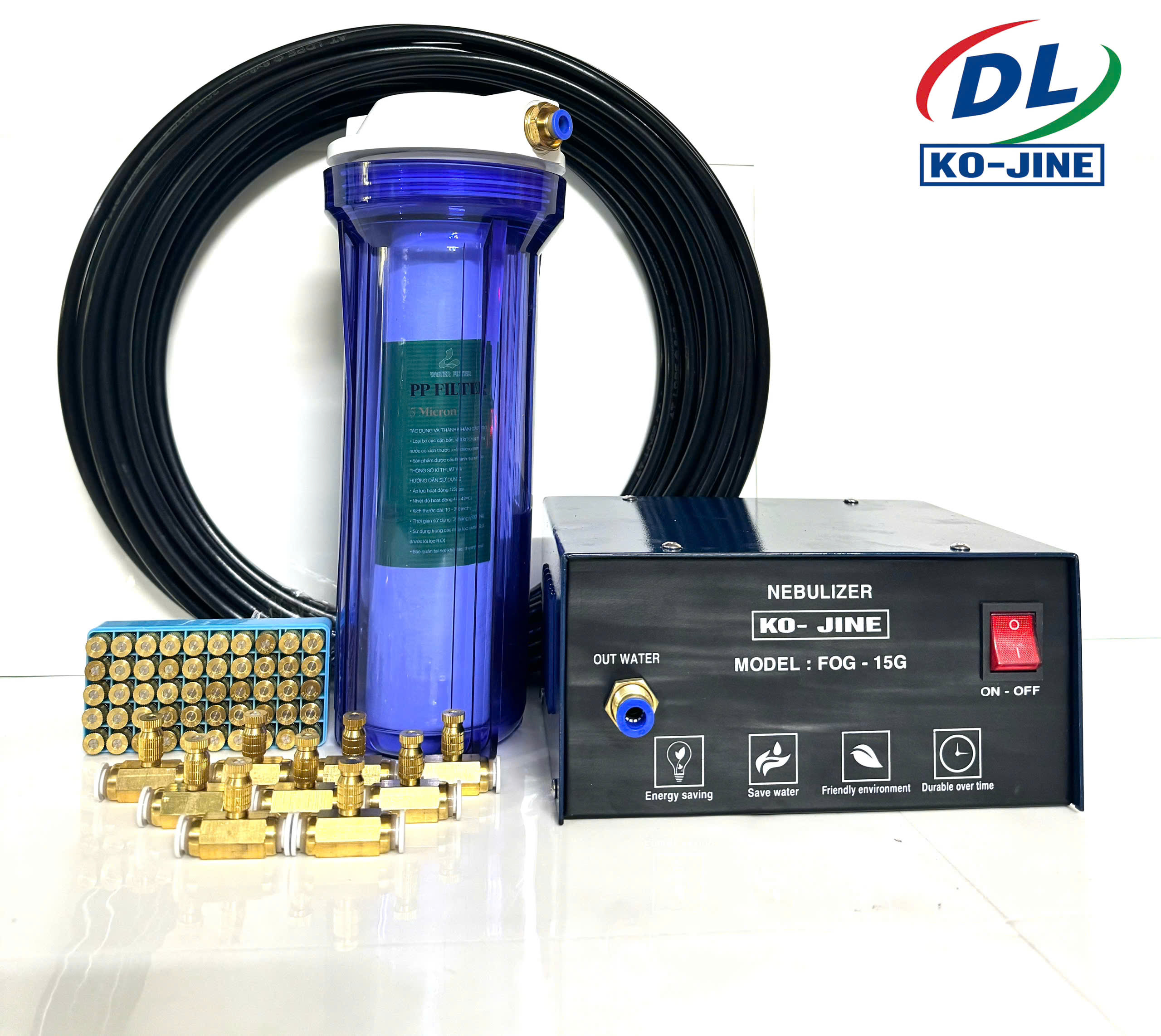 Trọn Bộ máy phun sương Kojine 10 đầu phun