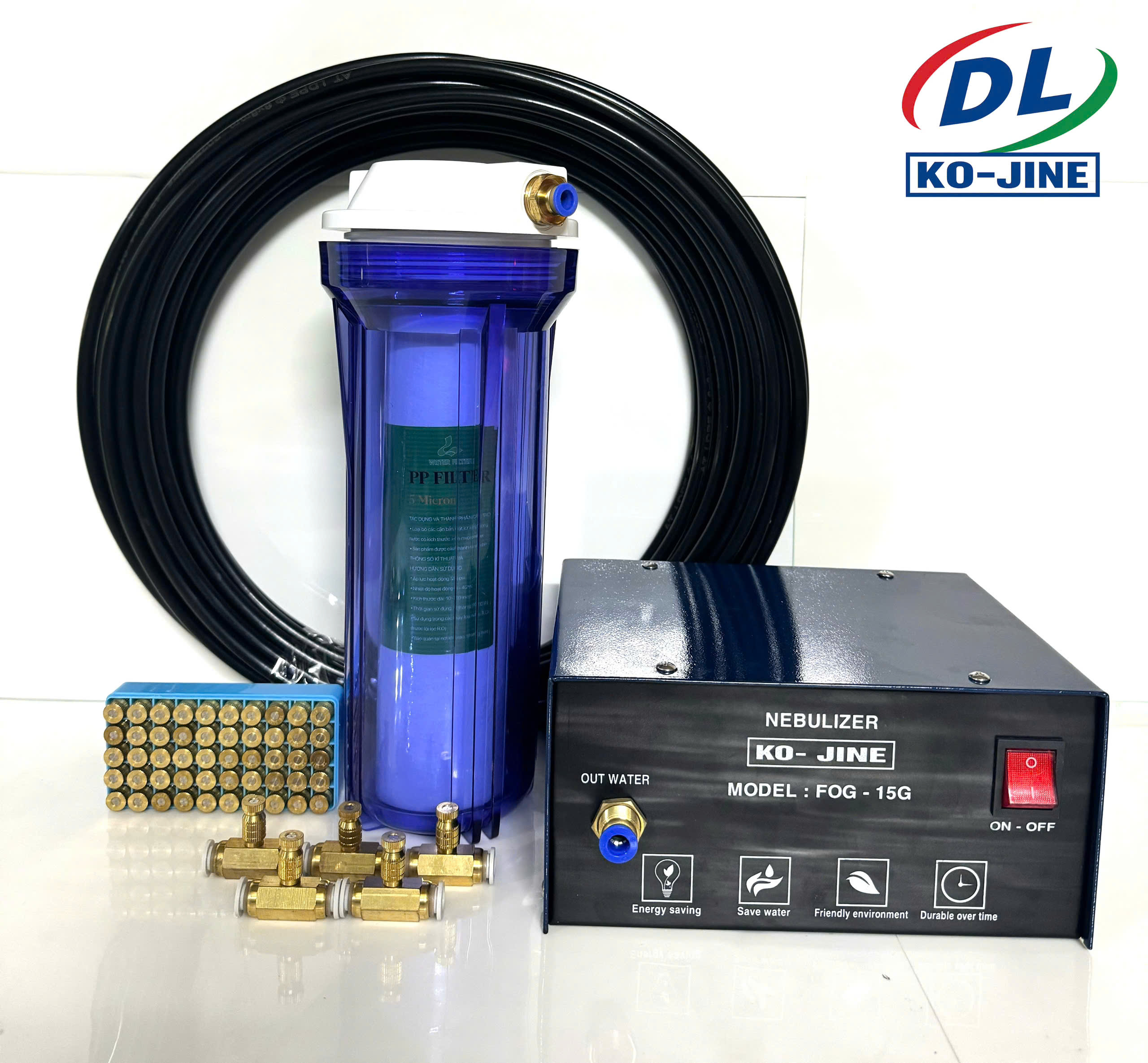 Trọn Bộ máy phun sương Kojine 5 đầu phun