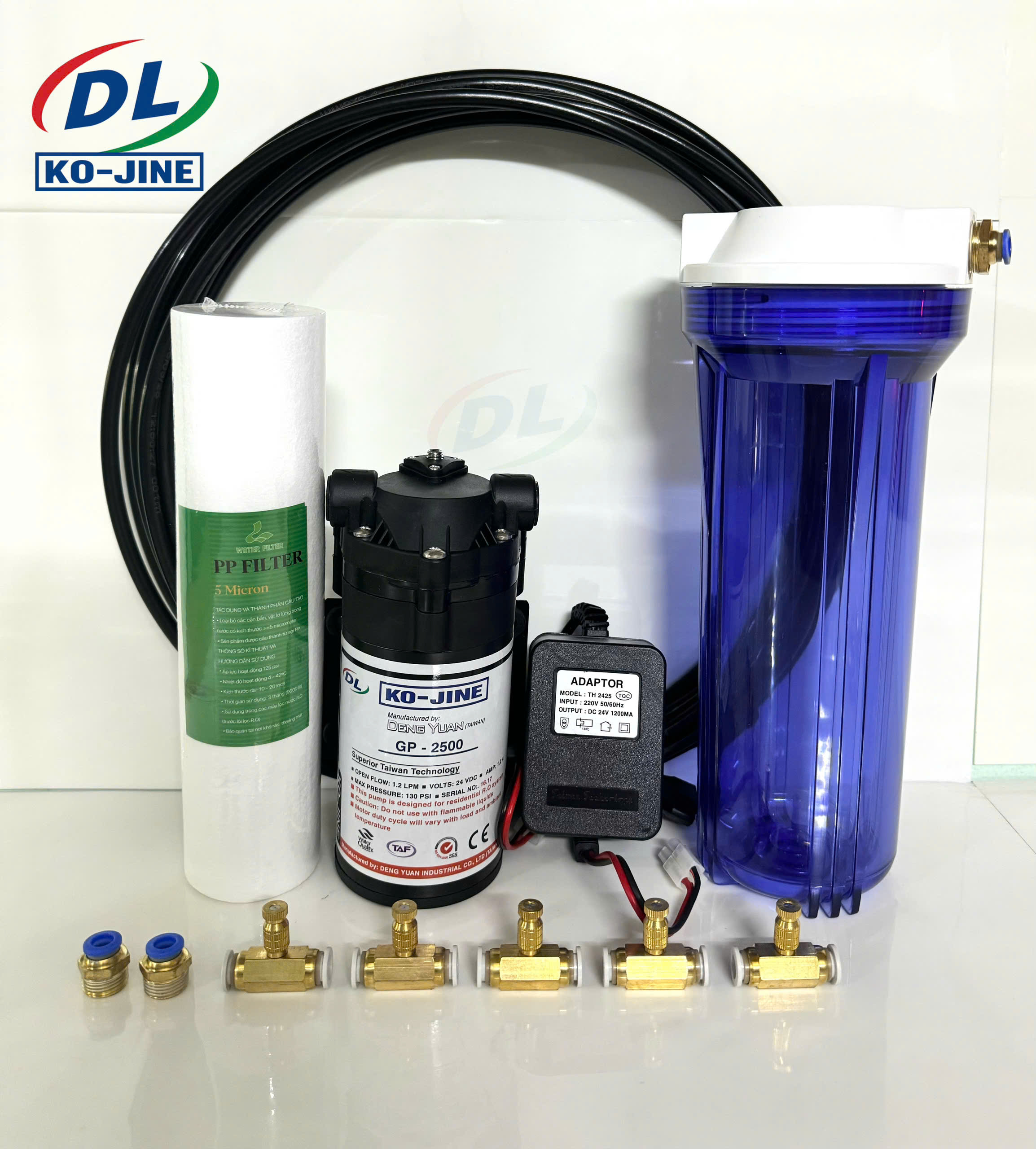 Trọn bộ máy phun sương rời – 5 béc phun